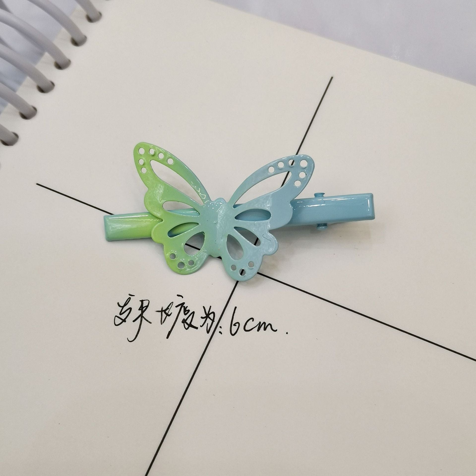 Wholesale Colorful Hollow Metal Butterfly Hairpins